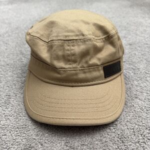 Levi's Military Cadet Army Cap Hat Mens One Size Brown Cotton Strapbackack